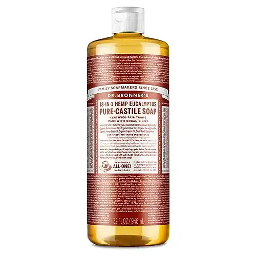 Dr. Bronner Seife – Pure Kastilien Seife mit Eukalyptus, 32 Unzen