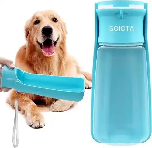 SOICTA Hundetrinkflasche für unterwegs – 19 OZ oder 12 OZ