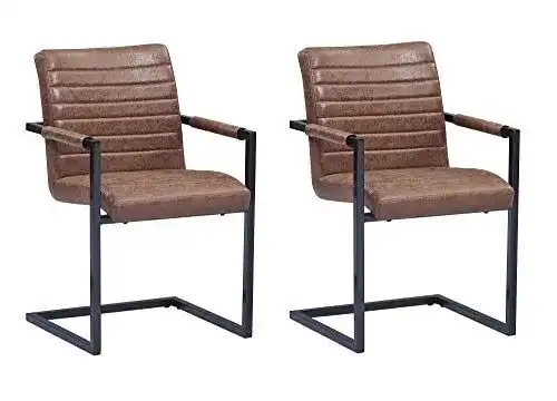 Schwingstuhl SAM 2er Set mit Stoffbezug für Esszimmer