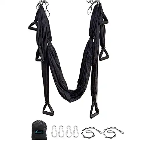 Aerial Yoga Tuch – Aerial Yoga Schaukel Set für Indoor Fitness