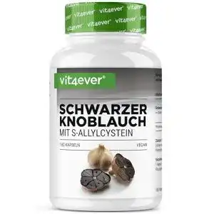 Knoblauchkapseln mit schwarzem Knoblauchextrakt 15:1 – 180 vegetarische Kapseln