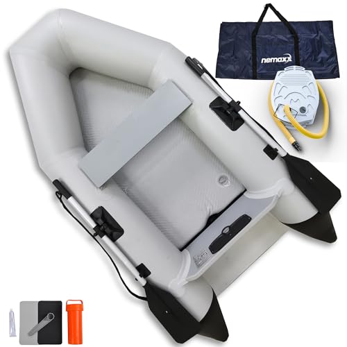 Schlauchboot für 2 Personen von Nemaxx – Aufblasbares Angelboot mit Zubehör