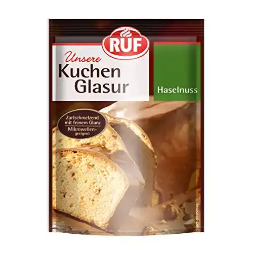 Kuchenglasur RUF Haselnuss im Beutel, glutenfrei, 16er Pack