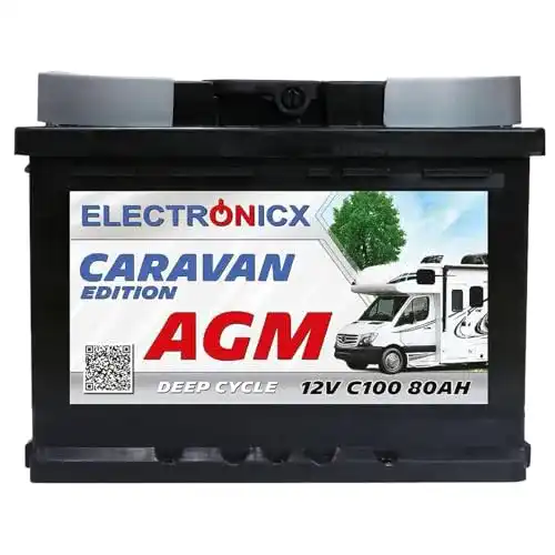 AGM-Batterie 95Ah und 80Ah von Electronicx für Wohnmobile und Solaranlagen