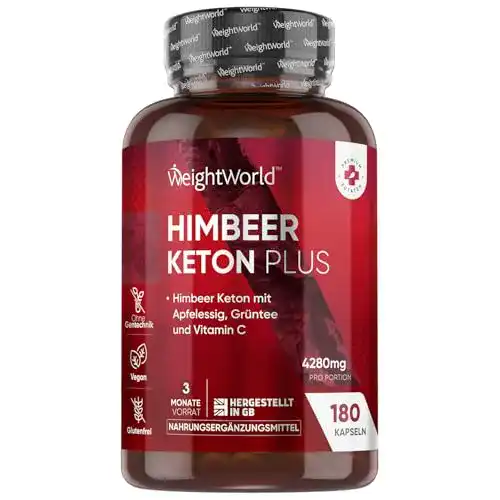 Himbeerketon Plus von Weightworld mit 4280mg pro Portion