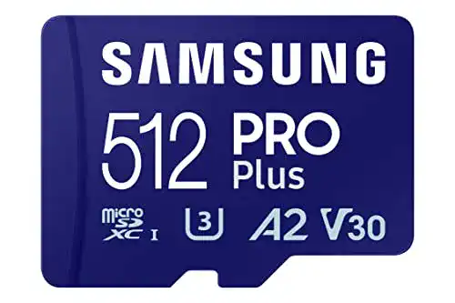 Samsung PRO Plus microSD-Karte 512 GB mit SD-Adapter