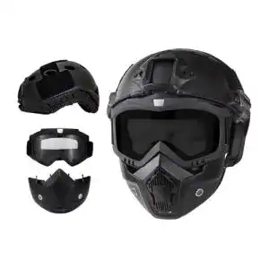 Koyheng Paintball-Maske und Airsoft Helm mit NVG-Halterung
