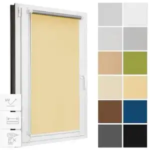 Thermo-Rollo Estika – Verdunklungsrollo für Fenster ohne Bohren