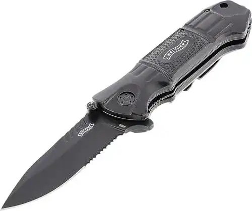 Walther 5.0715 Klappmesser Black Tac Knife, schwarz