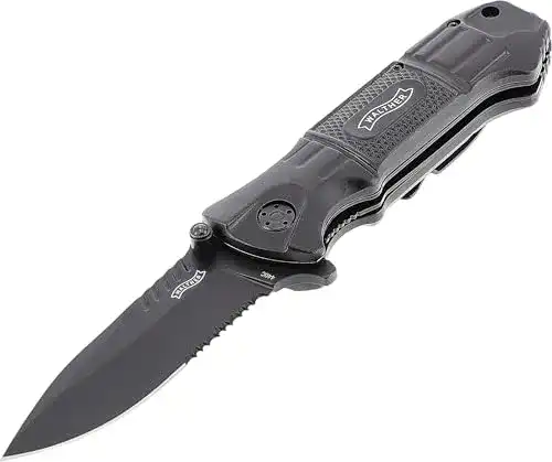 Walther 5.0715 Klappmesser Black Tac Knife, schwarz