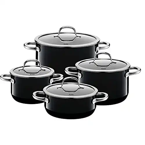 Silit Passion Black Topfset 4-teilig für Induktion und alle Herdarten