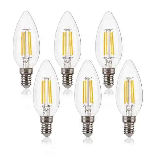 Dimmbare E14 LED Kerzenlampe für Kronleuchter, 5.5W, Warmweiß