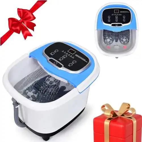 Fußbad Relax4Life Elektrisches Fußmassagegerät mit Heizung und Timer