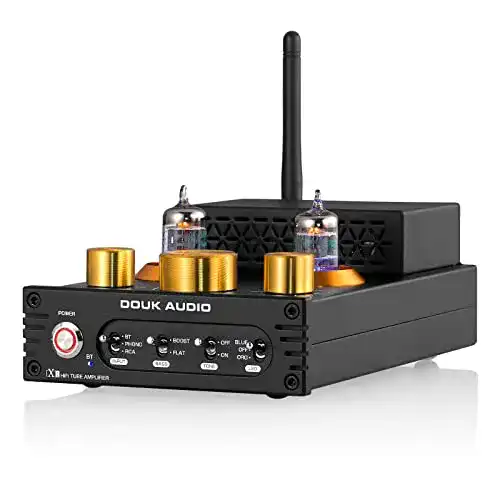 Vollverstärker Douk Audio X1 mit Bluetooth 5.0 und Röhrenverstärkung