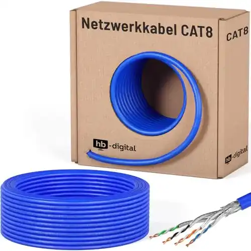 Netzwerkverlegekabel HB-DIGITAL 25m Cat 8.1