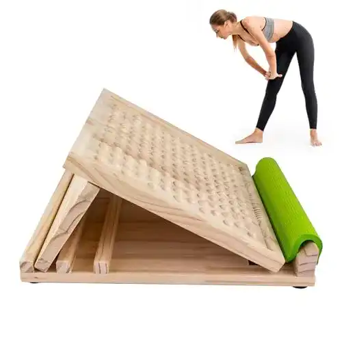 Wadendehner F Fityle Schrägbrett aus Holz für Dehnungstraining