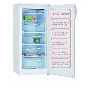 Amica GS 15406 W Gefrierschrank in Weiß mit 146 Liter Volumen