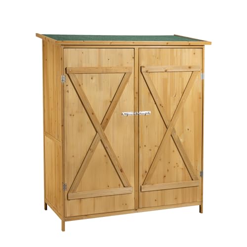 Geräteschuppen aus Holz von Wiltec – XXL Holz Gartenschrank
