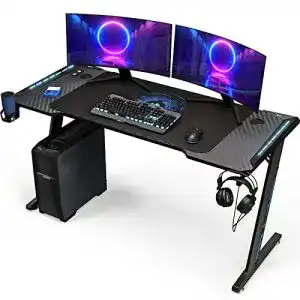 Computertisch Klim K140 Gaming Tisch mit LED, 140 x 60 cm