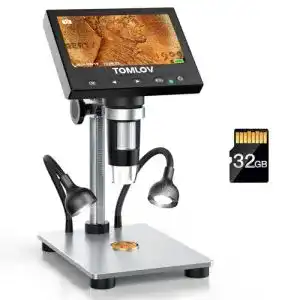 USB-Mikroskop TOMLOV DM4S mit 4,3 Zoll LCD und 1000X Vergrößerung