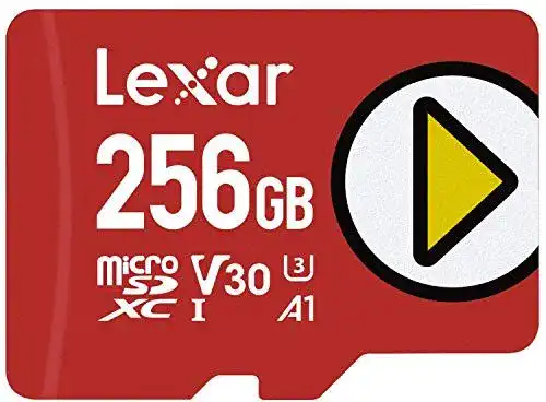 Lexar Play Micro SD Karte 256GB, microSDXC UHS-I für Gamer und Mobilgeräte