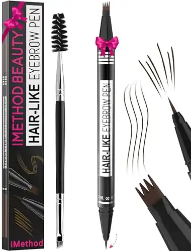 Imethod Microblading Augenbrauenstift 2-in-1 mit Gabelspitze und Pinsel