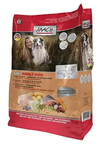 Halbfeuchtes Hundefutter Mac’s Soft Geflügel 15 kg ohne Mais und Gluten