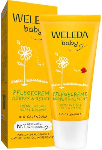 Weleda Baby Calendula Pflegecreme Bio Körperpflege für empfindliche Haut