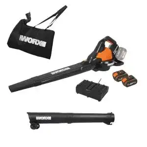 Akku-Laubsauger WORX WG583E 40V Multifunktionales Gerät für Laub und Abfälle