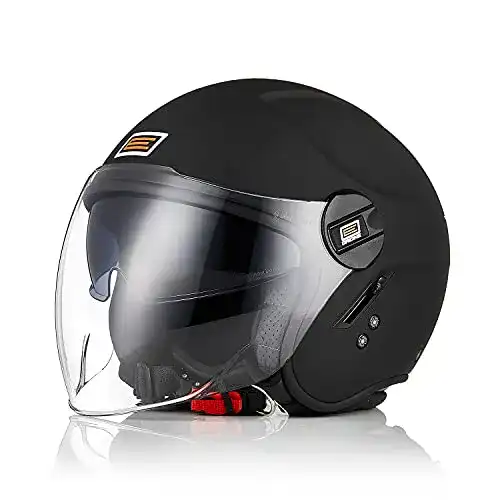 Origine Motorradhelm Jethelm für Roller und Scooter mit Doppelvisier