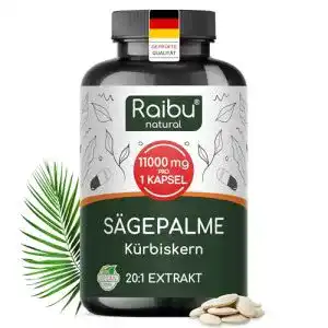 Sägepalmenextrakt Raibu Saw Palmetto mit Kürbiskern Kapseln