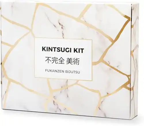 Kintsugi-Set für die Reparatur von Keramik mit Goldpulver