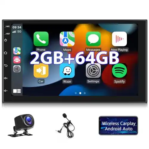 Hodozzy Autoradio mit Navi 2G+64G und Wireless-Funktion