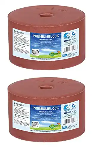 Mineralleckstein für Pferde, Schafe und Ziegen – Set 2 x 3kg