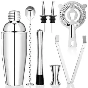 Barkeeper Set Newaner 750 ml Edelstahl Cocktail Set mit 8 Teilen