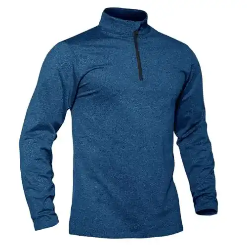 Skipullover Herren Tacvasen Fleecepullover Half Zip Troyer