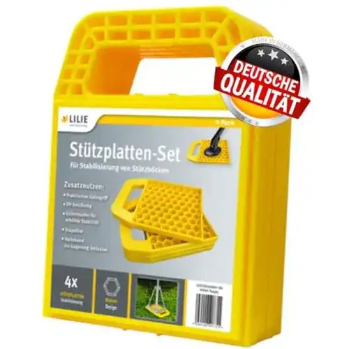 Nugoya Camco Stützplatten Set für Wohnwagen – 4 Stück
