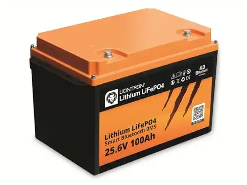 Liontron LiFePO4 25,6V 100Ah LX mit 2560Wh und über 3000 Zyklen