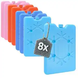 Kühlakku com-four 8x Extra flach und platzsparend für Kühlboxen