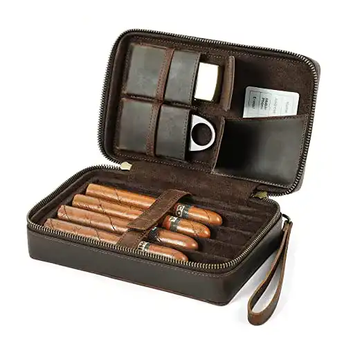 Reisehumidor Contacts Tragbarer Humidor mit Zigarrenschneider
