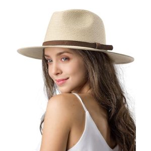 Furtalk Unisex Panama-Hut mit breiter Krempe für Damen und Herren