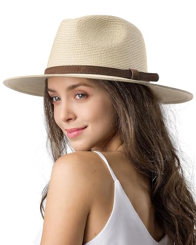 Furtalk Unisex Panama-Hut mit breiter Krempe für Damen und Herren