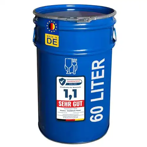 Metallfass Meier Stahlfass 60 Liter Hobbock mit Deckel