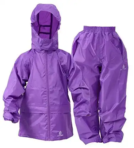 Regenanzug Dry Kids Wasserdicht, Lila, 9/10 Jahre
