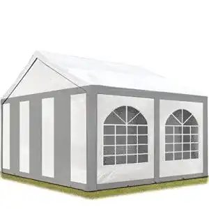 Pavillon 3×6 TOOLPORT Partyzelt mit PE Plane und Stahlgestänge