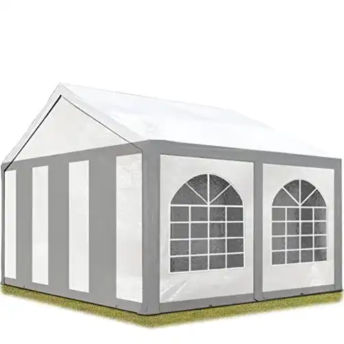 Pavillon 3×6 TOOLPORT Partyzelt mit PE Plane und Stahlgestänge
