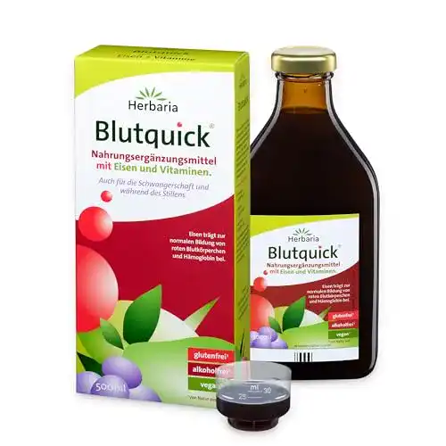 Eisensaft Herbaria Blutquick bio 500 ml – Nahrungsergänzungsmittel