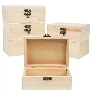 Holzkiste Belle Vous Naturbelassene Kleine 6er Pack 14,8 x 10,2 x 6,3 cm