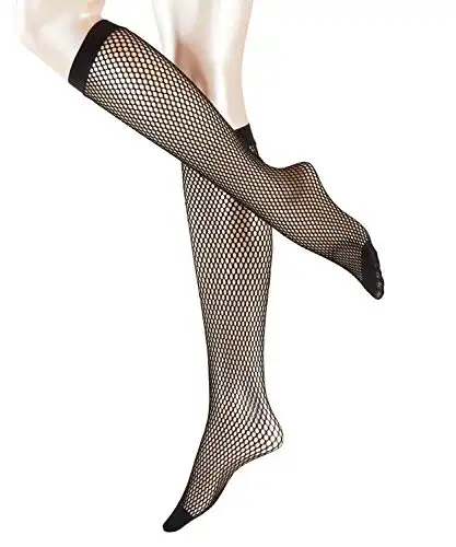 Netzstrümpfe FALKE Damen Strumpfhose Autumn Basket Schwarz