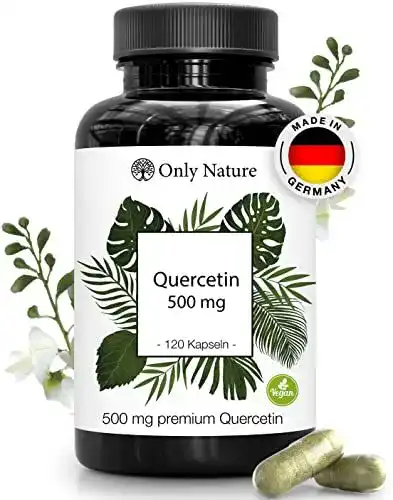 Quercetin Kapseln 500 mg hochdosiert von Only Nature